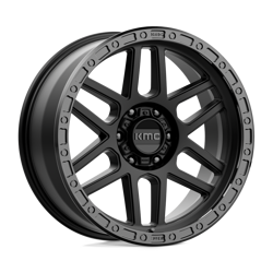 Felga aluminiowa 20" KMC Mesa 20x9 ET0 6x139,7 Satin Black With Gloss Black Lip