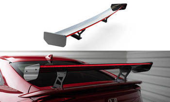 Karbonowy Spoiler Z Wewnętrznymi Wspornikami + LED Maxton Honda Civic SI Mk10