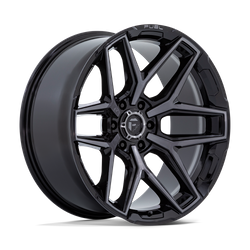 Felga aluminiowa 18" Fuel FLUX 18x9 ET1 6x135 Gloss Black Brush Fc Gray Ddt