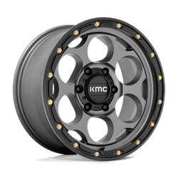 Felga aluminiowa 17" KMC Dirty Harry 17x9 ET-12 6x139,7 Satin Gray With Black Lip