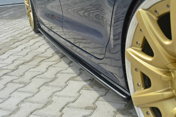Dokładki progow Maxton Volkswagen Jetta MK6 Sedan Przedlift (czarny połysk)