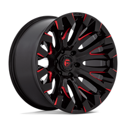 Felga aluminiowa 20" Fuel D829 QUAKE 20x9 ET1 5x139,7 Gloss Black Milled Red Tint