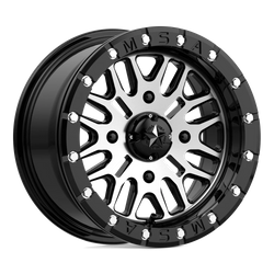 Felga aluminiowa 14" MSA Offroad Wheels M37 BRUTE BEADLOCK 14x7 ET10 4x110 Gloss Black Machined