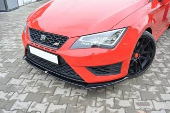 Splitter przedni Maxton Seat Leon III Cupra / FR (czarny połysk)