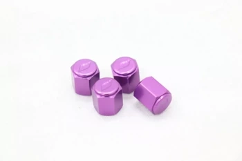 Komplet nakrętek na wentyle Work Wheels (4 szt.) Valve Cap Purple