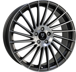 Felga aluminiowa 18" mbDESIGN VR3 18x7,5 ET38 4x108 Szary matt polerowany