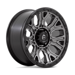 Felga aluminiowa 20" Fuel Traction 20x9 ET1 6x139,7 Matte Gunmetal With Black Ring