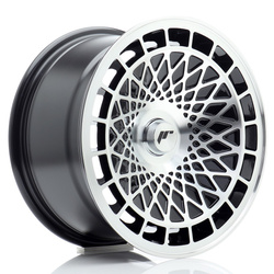 Felga aluminiowa 15" Japan Racing JR14 15x8 ET15-25 BLANK Gloss Black Machined Face