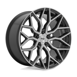 Felga aluminiowa 20" Niche Mazzanti 20x9 ET38 5x112 Gloss Black Brushed Face