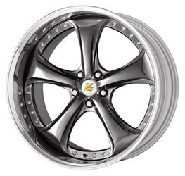 Felga aluminiowa Work Wheels VS KF 18" Brilliant Silver Black(BSB)