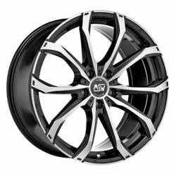 Felga aluminiowa 18" MSW 48 18x8 ET38 5x114,3 Gloss Black Full Polished