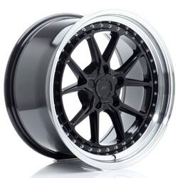 Felga aluminiowa 18" Japan Racing JR39 18x9,5 ET15-35 5H BLANK Glossy Black w/Machined Lip