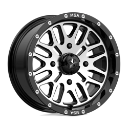 Felga aluminiowa 14" MSA Offroad Wheels M38 BRUTE 14x7 ET10 4x137 Gloss Black Machined