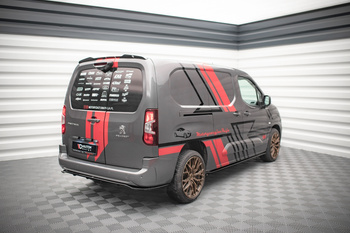 Splitter Tylny Środkowy (Z Dyfuzorem) Maxton Peugeot Partner Long Mk3