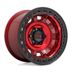 Felga aluminiowa 17" KMC KM236 TANK BEADLOCK 17x9 ET-38 8x170 Candy Red