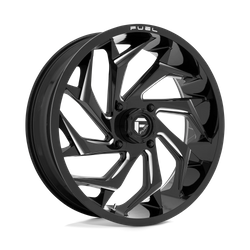 Felga aluminiowa 24" Fuel D753 REACTION 24x7 ET13 4x137 Gloss Black Milled