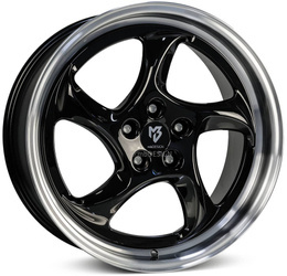 Felga aluminiowa 19" mbDESIGN TURBO 19x9,5 ET40 5x112 Czarny połysk polerowany