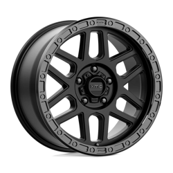 Felga aluminiowa 17" KMC Mesa 17x9 ET18 5x127 Satin Black With Gloss Black Lip