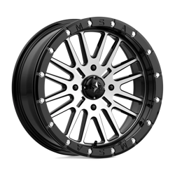 Felga aluminiowa 18" MSA Offroad Wheels M37 BRUTE BEADLOCK 18x7 ET10 4x156 Gloss Black Machined