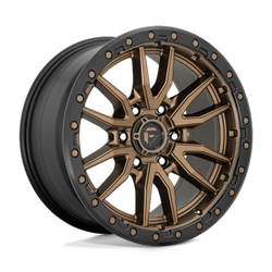 Felga aluminiowa 20" Fuel Rebel 20x9 ET20 6x139,7 Matte Bronze Black Bead Ring