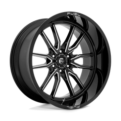 Felga aluminiowa 24" Fuel Clash 24x12 ET-44 6x139,7 Gloss Black Milled