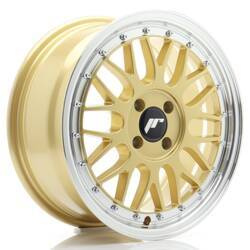 Felga aluminiowa 16" Japan Racing JR23 16x7 ET20 4x100 Gold w/Machined Lip