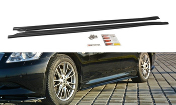 Dokładki progów Maxton Infiniti G37 Sedan (czarny połysk)