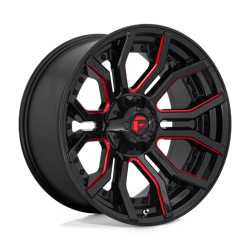 Felga aluminiowa 20" Fuel Rage 20x10 ET-18 6x135/139,7 Gloss Black Red Tinted Clear