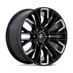Felga aluminiowa 20" Fuel D849 REBAR 20x9 ET20 6x139,7 Gloss Black Milled