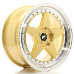 Felga aluminiowa 18" Japan Racing JR6 18x8 ET20-35 5H BLANK Gold w/Machined Lip