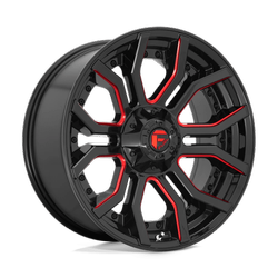 Felga aluminiowa 20" Fuel Rage 20x9 ET1 6x135/139,7 Gloss Black Red Tinted Clear