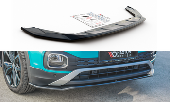 Splitter przedni Maxton Volkswagen T-Cross (czarny połysk)