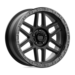 Felga aluminiowa 17" KMC Mesa 17x9 ET-12 5x127 Satin Black With Gloss Black Lip