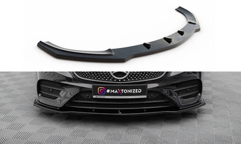 Splitter przedni Maxton V1 Mercedes-Benz E-Class W213 Coupe (C238) AMG-Line (czarny połysk)