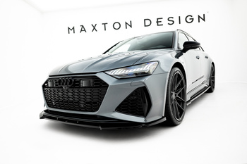Splitter przedni Maxton V1 Audi RS6 C8 (czarny połysk)