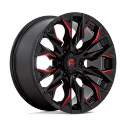 Felga aluminiowa 20" Fuel Flame 20x9 ET20 6x139,7 Gloss Black Milled With Candy Red