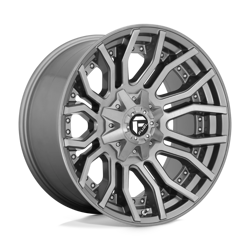 Felga aluminiowa 20" Fuel Rage Platinum 20x10 ET-18 8x165,1 Brushed Gun Metal Tinted Clear