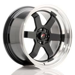 Felga aluminiowa 17" Japan Racing JR12 17x9 ET25 4x100/114 Gloss Black w/MachinedLip