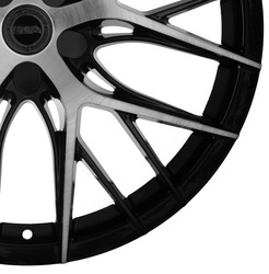 Felga aluminiowa 20" YOTA YP8 20x9 ET25-45 BLANK Black Glossy + Brushed Face