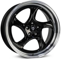 Felga aluminiowa 19" mbDESIGN TURBO 19x8,5 ET45 5x108 Czarny połysk polerowany