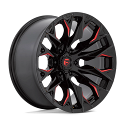 Felga aluminiowa 20" Fuel 1PC D823 FLAME 20x10 ET-18 8x165,1 Gloss Black Milled