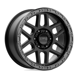 Felga aluminiowa 17" KMC Mesa 17x9 ET18 6x135 Satin Black With Gloss Black Lip