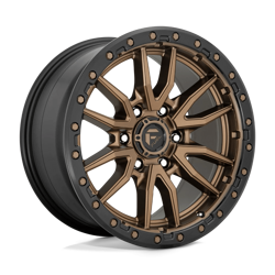 Felga aluminiowa 22" Fuel Rebel 22x12 ET-44 6x139,7 Matte Bronze Black Bead Ring