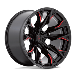 Felga aluminiowa 22" Fuel Flame 22x12 ET-44 5x127 Gloss Black Milled With Candy Red