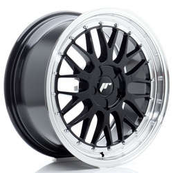 Felga aluminiowa 18" Japan Racing JR23 18x8 ET20-42 5H BLANK Glossy Black w/Machined Lip