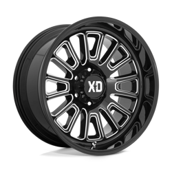 Felga aluminiowa 22" XD Rover 22x12 ET-44 6x139,7 Gloss Black Milled