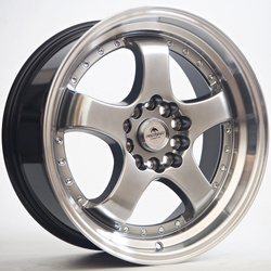 Felga aluminiowa 17" Forzza Flamber 17x7,5 ET35 5x100/114,3 Hyper Black/Lip Machined