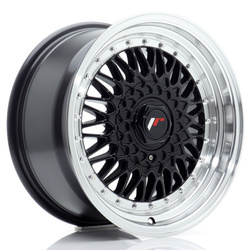 Felga aluminiowa 16" Japan Racing JR9 16x8 ET25 BLANK Gloss Black w/Machined Lip