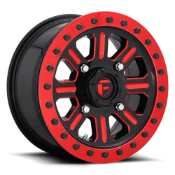 Felga aluminiowa 15" Fuel D911 HARDLINE BEADLOCK 15x10 ET25 4x137 Gloss Black Red Tinted Clear