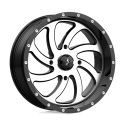 Felga aluminiowa 22" MSA Offroad Wheels M36 SWITCH 22x7 ET0 4x137 Machined Gloss Black